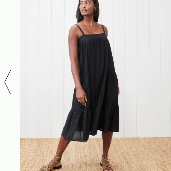 🖤🖤JENNI KAYNE Seersucker Summer Dress in Black🖤🖤 - Picture 3 of 10